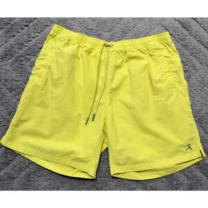 Orvis Swim Trunks Men L Yellow Fishing Shorts